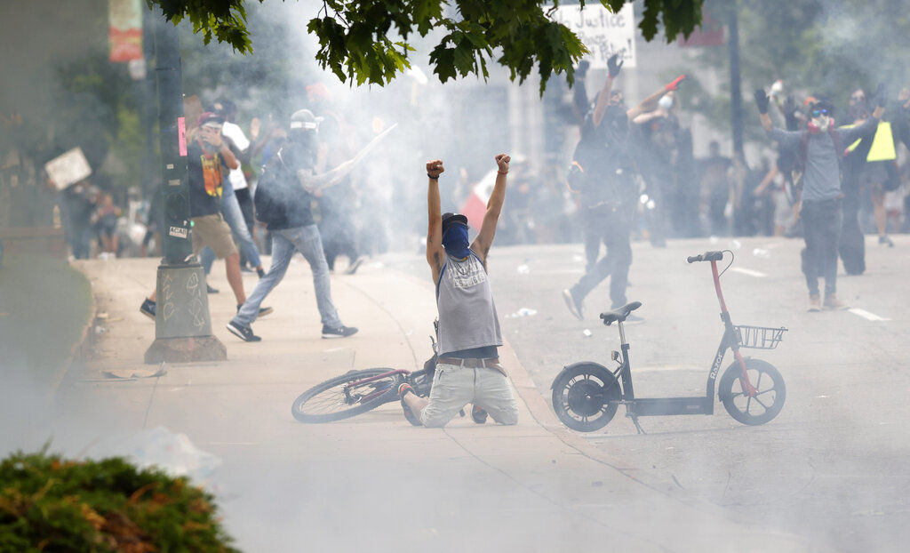 APTOPIX Minneapolis Police Death Protests Denver